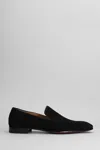 Christian Louboutin Dandelion Suede Loafers In Black