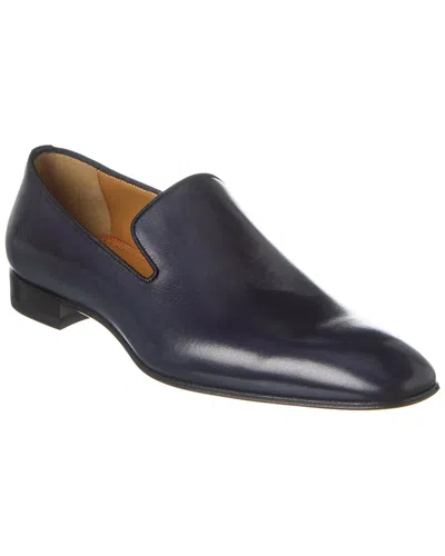 Christian Louboutin Dandelion Leather Loafer In Blue