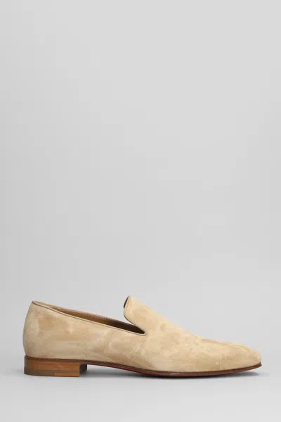 Christian Louboutin Dandelion Loafers In Beige Suede