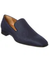 Christian Louboutin Dandelion Crepe De Soie Loafers