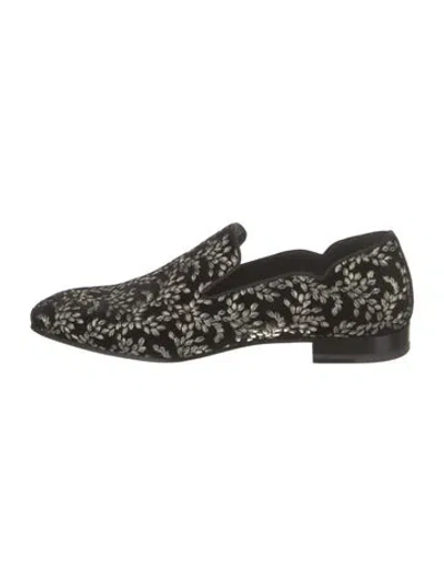 Pre-owned Christian Louboutin Dandy Chick Velvet Slippers In Black