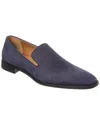 Christian Louboutin Danny Flex Suede Loafer In Blue