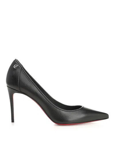 Christian Louboutin Sporty Kate 85 Leather Pump In Black
