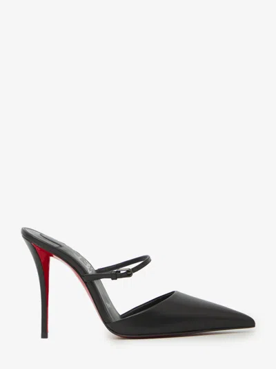 Christian Louboutin Dcollet Milena Mules 100 In Black