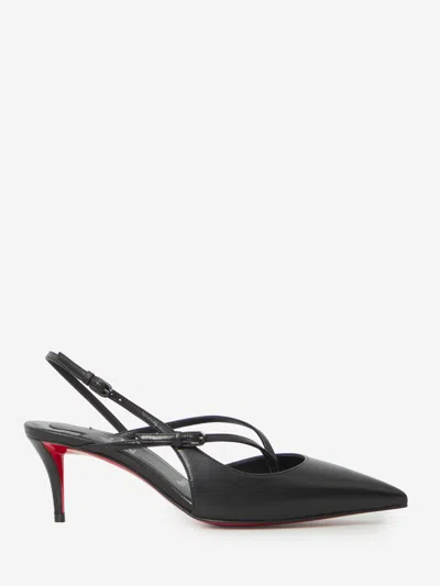 Christian Louboutin Dcollet Slingback Twistissimo 60 In Black