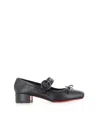 Christian Louboutin Mamastrapita Spikes 30 Leather Pump In Black
