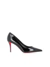 Christian Louboutin Miss Z 80 Patent Leather Pumps In Black