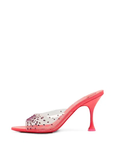 Pre-owned Christian Louboutin Degramule Heeled Sandals In Pink