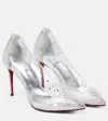 Christian Louboutin Apostropha Mesh Strass Red Sole Pumps In Vers Gummy/lin Gummy