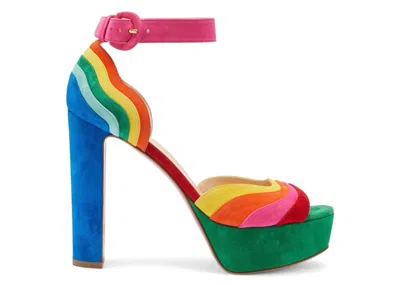 Pre-owned Christian Louboutin Degratissimo Alta 130 Vv/suede Sandal Heels (women's) Sneakers