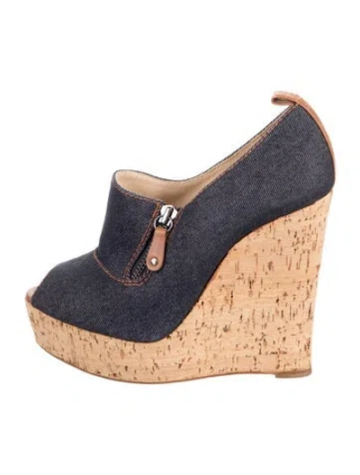 Pre-owned Christian Louboutin Denim Pumps In Blue