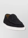 Christian Louboutin Denim Texture Loafers Contrast Sole