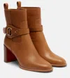 Christian Louboutin Dianouchette 70 Leather Ankle Boots In Brown