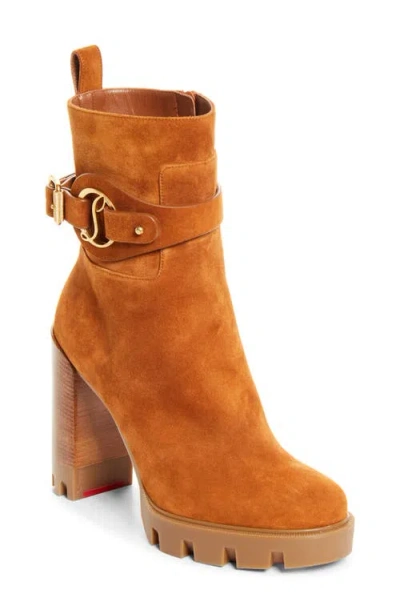 Christian Louboutin Dianouchette Leather Lug Boot In Multi