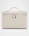 Christian Louboutin Djanis Zip Leather Crossbody Bag In Albatre