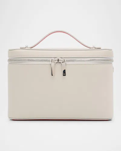 Christian Louboutin Djanis Zip Leather Crossbody Bag In Yellow