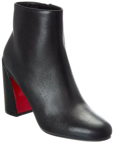 Christian Louboutin Jane 85 Leather Bootie In Black