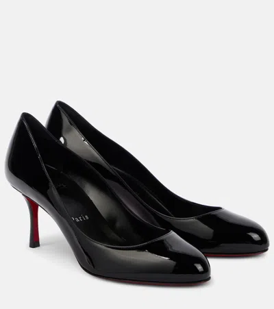Christian Louboutin Dolly 70 Patent Leather Pumps In Black