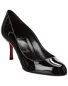 Christian Louboutin 70mm Stella Patent Leather Pumps In Black