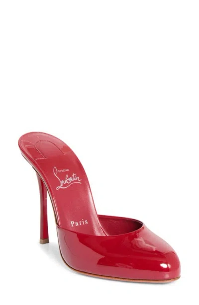 Christian Louboutin Dolly Patent Leather Heeled Mule In R95a Empire/lin Empire