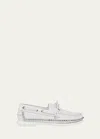 Christian Louboutin Boat Loafer Gerockel In Whitesilver