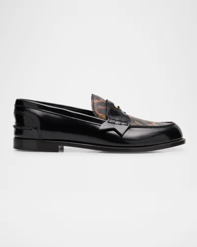 Christian Louboutin Donna Leopard-print Leather Penny Loafers In Leopard Multi