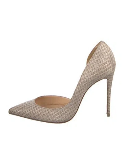 Pre-owned Christian Louboutin D'orsay Pumps In Neutral