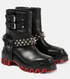 Christian Louboutin Dune Biker Bootie In Black
