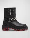 Christian Louboutin Dune Biker Bootie In Black