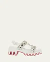 Christian Louboutin Duni Extrazza Leather T-strap Lug-sole Sandals