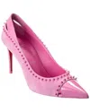 Christian Louboutin Duvette Spikes 85 Suede Pumps In Pink