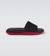 Christian Louboutin Louboutin Slides And Clogs Easy Breezy Men Rubber Black In Black