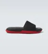 Christian Louboutin Louboutin Slides And Clogs Easy Breezy Men Rubber Black In Black