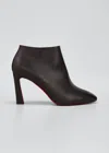 Christian Louboutin Eleonor Red Sole Ankle Booties In Black