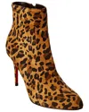 Christian Louboutin Eloise 85 Suede Bootie In Brown