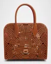 Christian Louboutin Eloise Medium Top-handle Bag In Woven Leather
