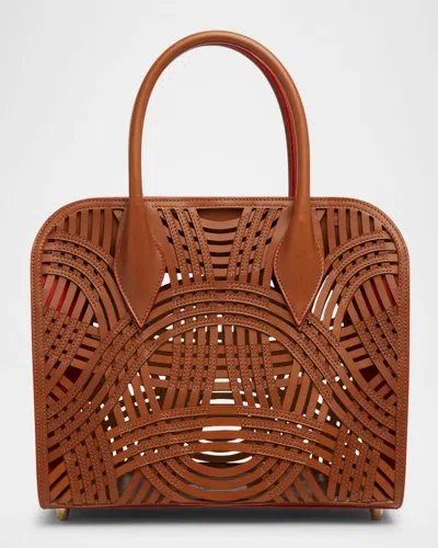 Christian Louboutin Eloise Medium Top-handle Bag In Woven Leather