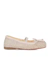 Christian Louboutin Baballet Bow-embellished Mesh Ballet Flat