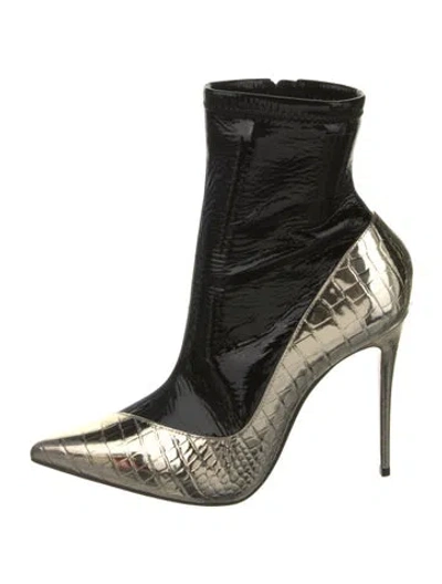 Pre-owned Christian Louboutin Embossed Leather Pumps In Multi