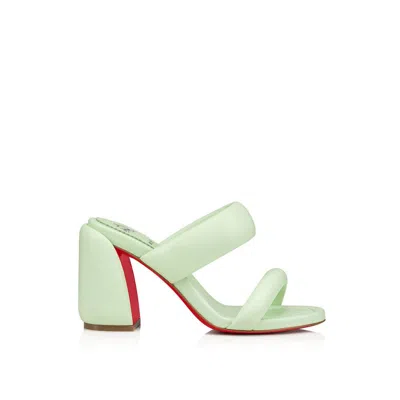 Christian Louboutin Emerald Elegance Leather Sandals In Green