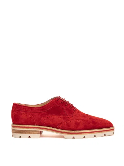 Christian Louboutin English Stringed Moccasin In Suede