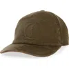 Christian Louboutin Enky Mooncrest Monogram Corduroy Baseball Cap In Silex