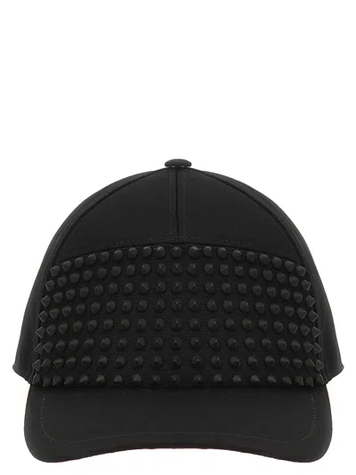 Christian Louboutin Enky Spikes Cap In Black