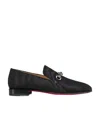 Christian Louboutin Equiswing Almond-toe Loafers In Black
