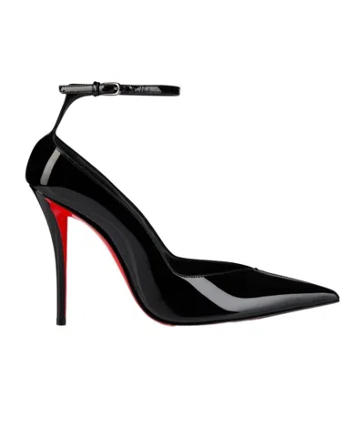 CHRISTIAN LOUBOUTIN BLACK POINTED-TOE PUMPS