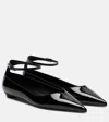 Christian Louboutin Erozeena Patent Pumps Pointed Toe Sole In Black