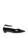Christian Louboutin Erozeena Patent Pumps Pointed Toe Sole In Black
