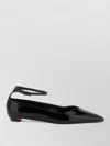 Christian Louboutin Erozeena Patent Pumps Pointed Toe Sole In Black