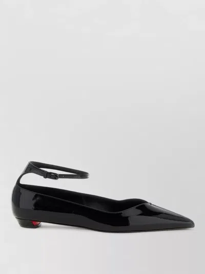 Christian Louboutin Erozeena Patent Pumps Pointed Toe Sole In Black