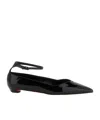 Christian Louboutin Erozeena Patent Pumps Pointed Toe Sole In Black
